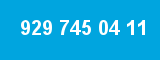 929 745 04 11 929 745 04 11